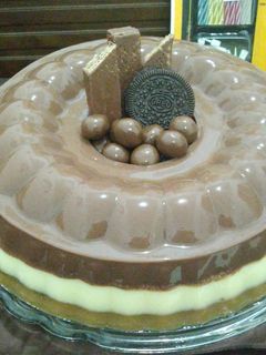 Foto resep Pudding Coklat mixed Coffee Oreo
