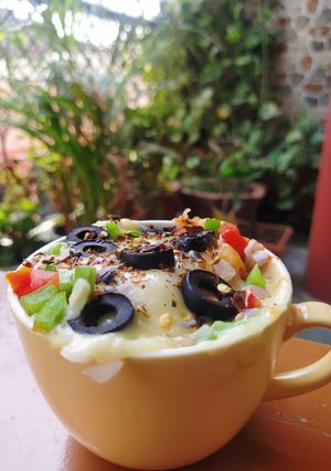 A picture of Make Instant Pizza In A Mug | 1 Minute Recipe.
