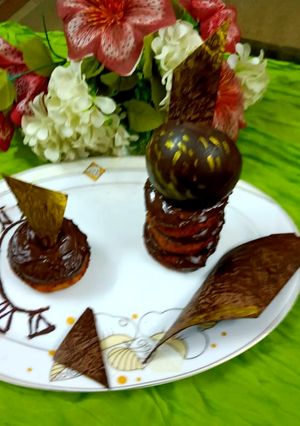 A picture of Chocolates donuts.