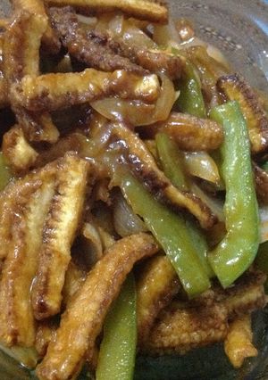 A picture of Baby Corn Manchurian.