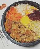 韓式拌飯泡菜豬