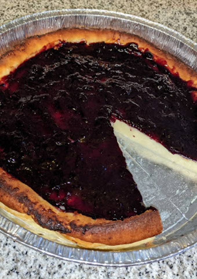 Una foto de Tarta de queso de Burgos al horno