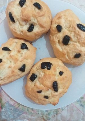 صورة لوصفة خبيزات بدون غلوتين بالزيتون الأخضر والأسود