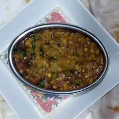 Lauki chana dal sabji A picture of Lauki chana dal sabji.