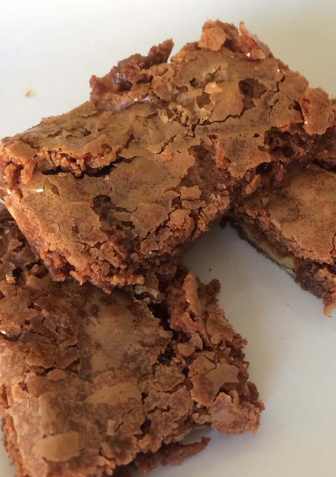 Una foto de Brownie de chocolate con nueces