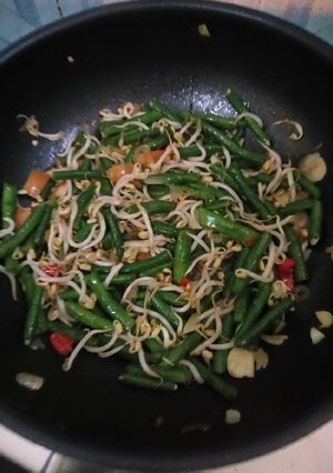 Foto resep Cah kacang panjang + toge