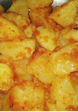 A picture of Navratri fast potato.