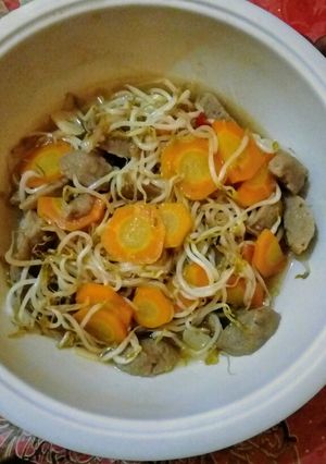 Foto resep Sayur Taoge Wortel Bakso
