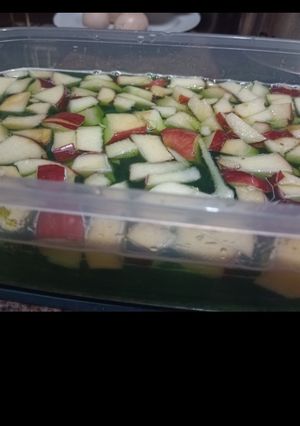 Una foto de Gelatina con frutas!!!!