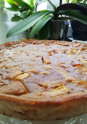 Une photo de Flan healthy aux pommes🍎 (ssa, gluten free)