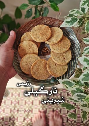 عکسی از دستور شیرینی نارگیلی رژیمی
