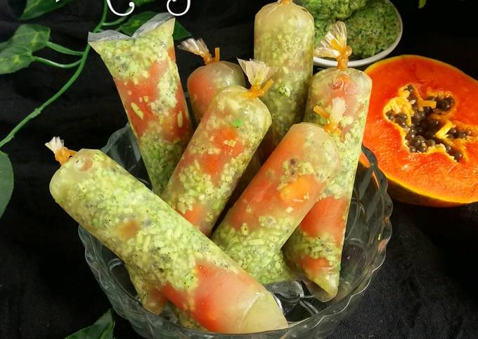 Yuk intip, Resep  memasak Es Kero Pepaya Tape ketan Hijau dijamin gurih