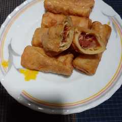 รูปของ Sosis solo isi kornet dan jamur enoki