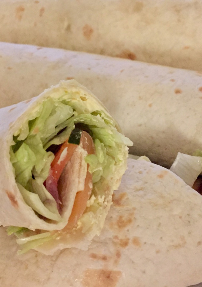 Una foto de Wrap rápido de salmón ahumado