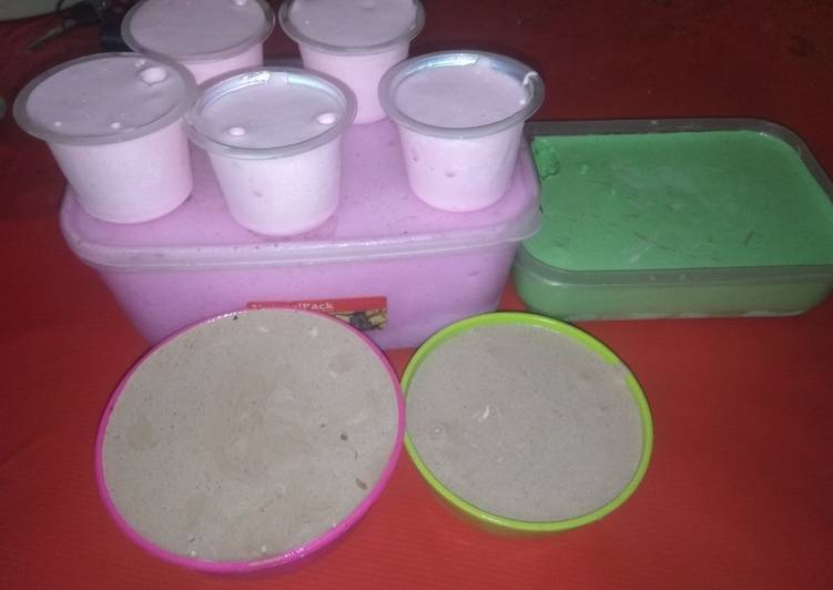 Resep Ice cream buah naga Anti Gagal