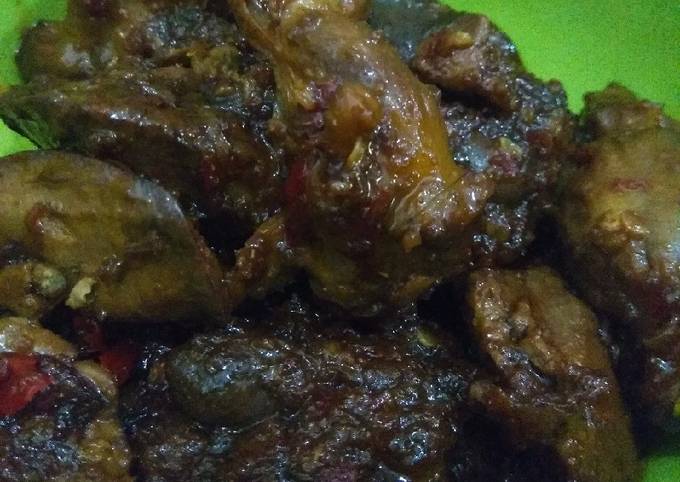 Semur ati ampela pedas