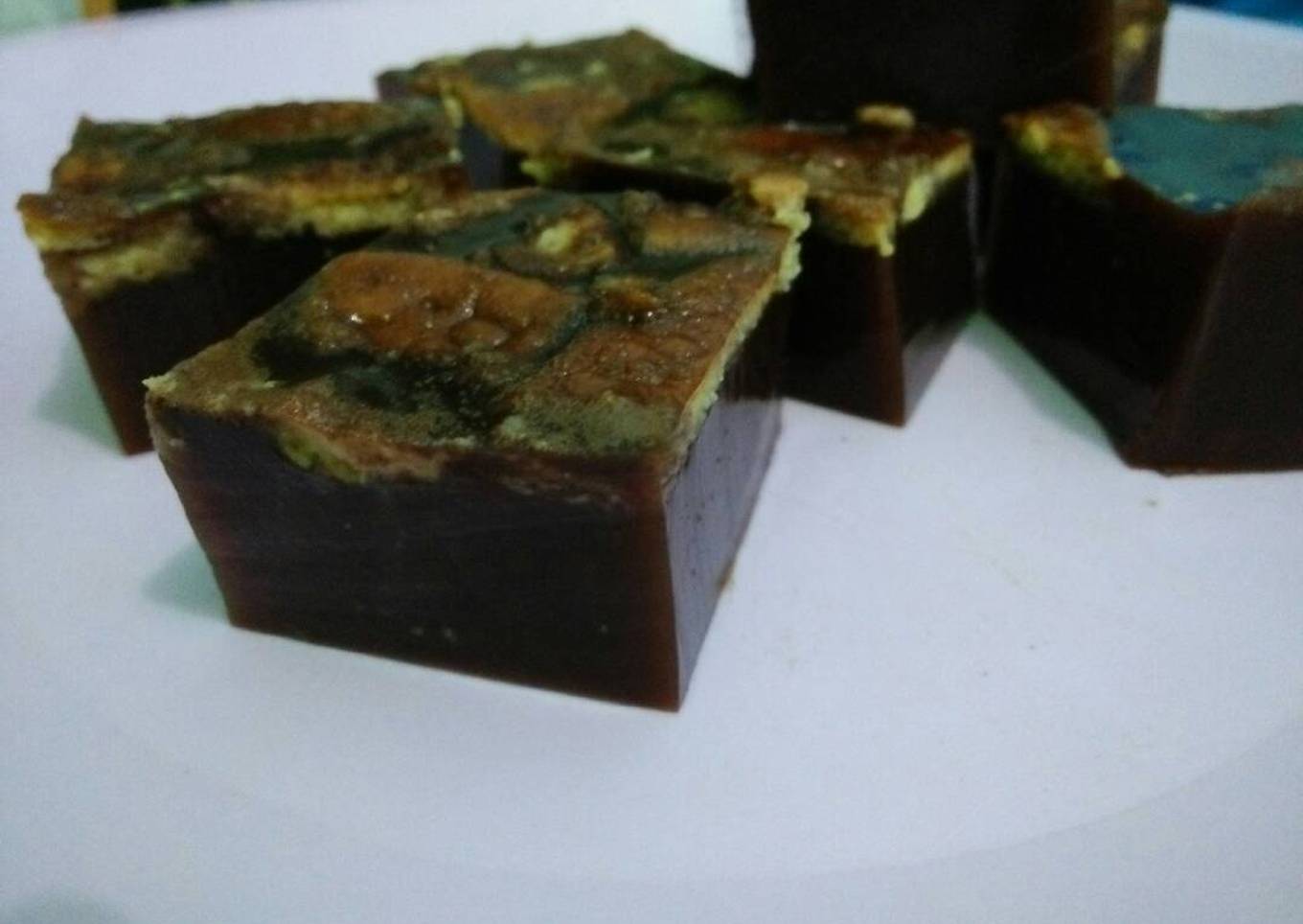 Puding coklat gandum