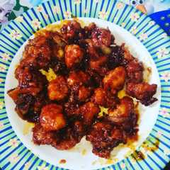 A picture of Ayam fillet krispi madu simple.