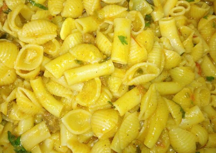 Recipe of Homemade Curry macroni🍲🌼