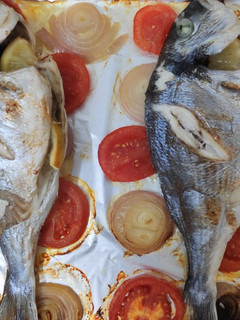 Una foto de Dorada al horno