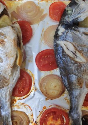 Una foto de Dorada al horno