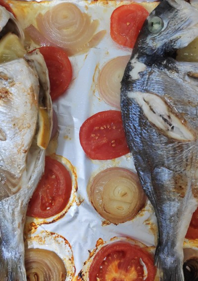 Una foto de Dorada al horno