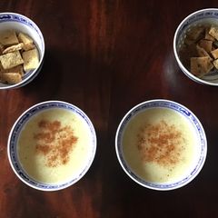 A picture of California Farm Cauliflower Stem Nutmeg Soup.