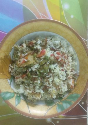 A picture of Vegetables Pulao.