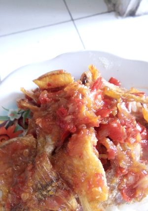 Foto resep Ikan asin kapas pedas manis