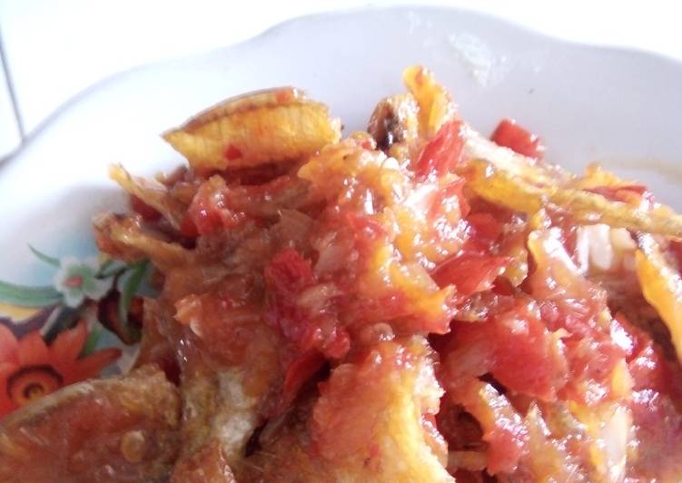 Resep Ikan asin kapas pedas manis, Enak