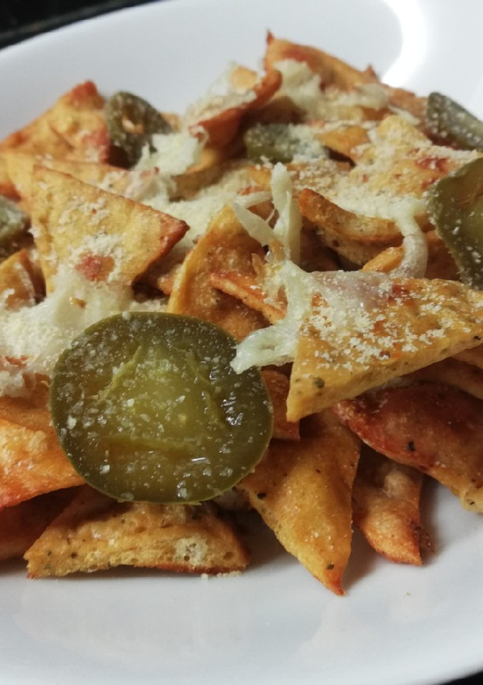 Una foto de Nachos de pollo fit!
