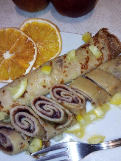 Almás-fahéjas palacsinta, levendulás almalekvárral recept fotója