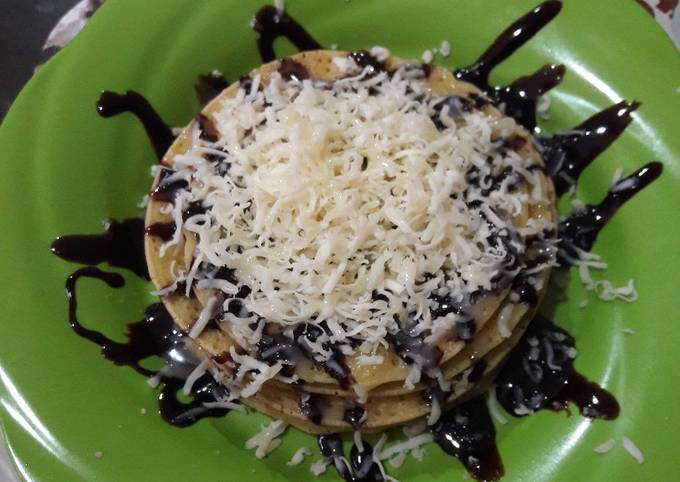 Resep Pancake Coklat Keju ala Niezz oleh NieZz Fatma - Cookpad