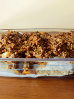 Una foto de Nachos con carne picada (beef nachos)