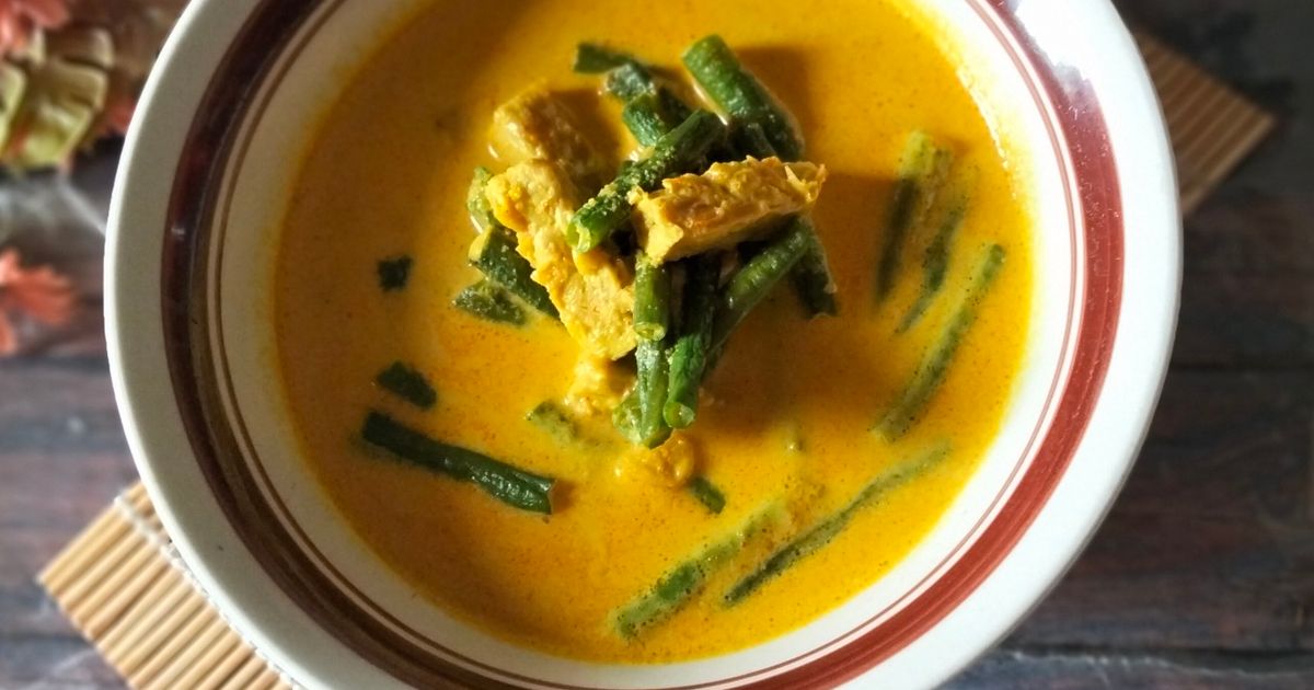 Gulai Kacang Panjang dan Tempe