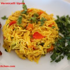 Vegetables Vermicelli Upma A picture of Vegetables Vermicelli Upma.