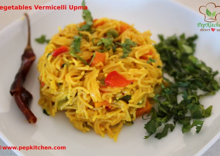 How to Prepare Homemade Vegetables Vermicelli Upma