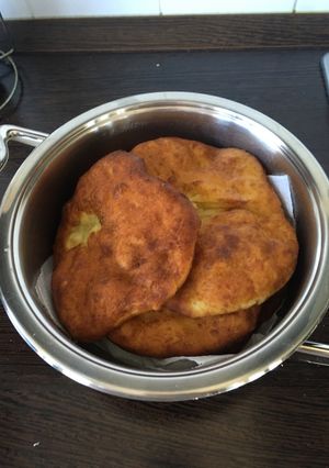 Egyszerű krumplis lángos recept fotója
