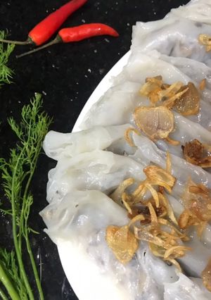 A picture of Bánh cuốn Using Spring Roll Wrappers.