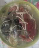 Sopa de choro con cangrejo