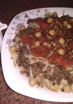 صورة لوصفة كشري الحله السريع 😋
