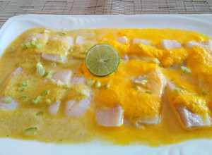 Una foto de Tiradito de pescado 2 cremas👍🇵🇪