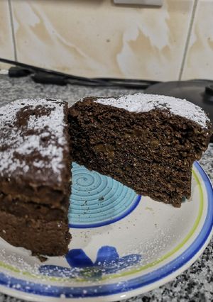 Una foto de Bizcocho saludable en el microondas