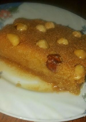 صورة لوصفة طريقة سهلة وبسيطة لأنعم بسبوسة