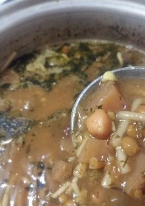 عکسی از دستور آش لبو اراک