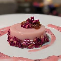 A picture of Rose Panna Cotta.