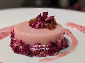A picture of Rose Panna Cotta.