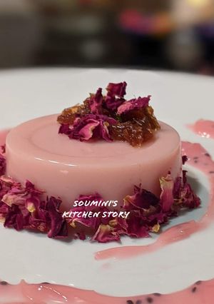 A picture of Rose Panna Cotta.