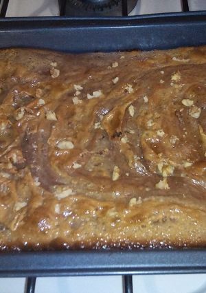 Una foto de Brownie con dulce de leche-Fácil