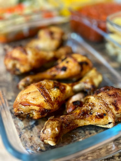 Una foto de Jamoncitos de pollo al horno con toque picante